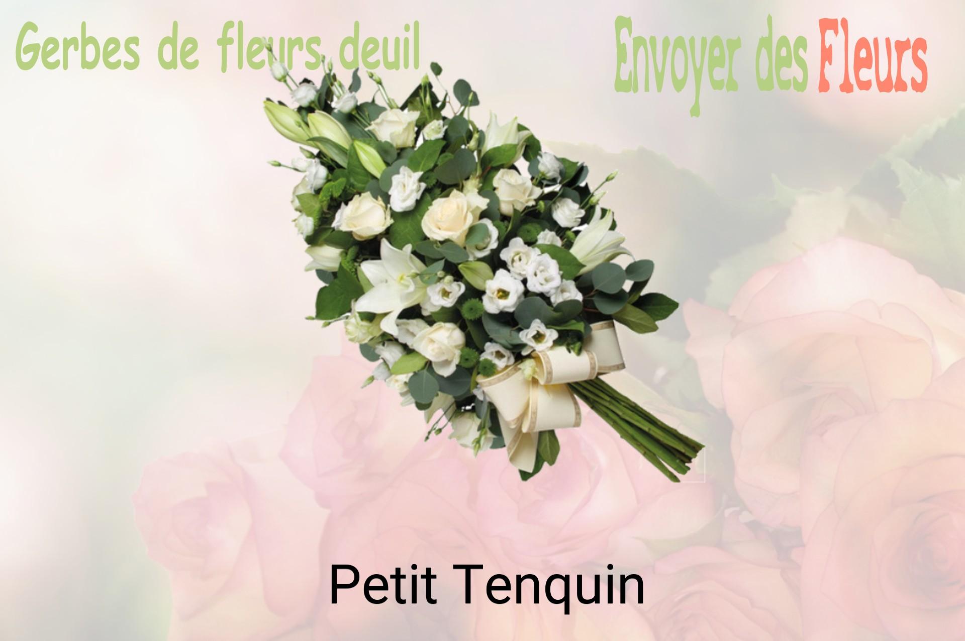 Gerbe de fleurs de deuil livrée à Petit-Tenquin